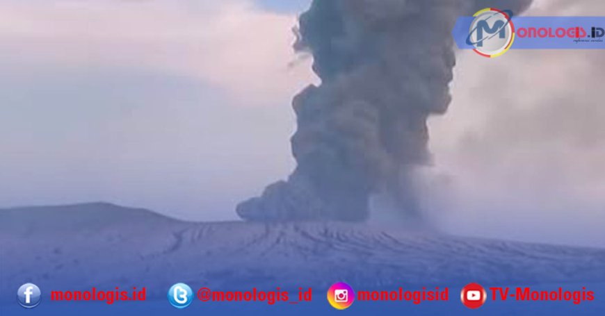 Abu Vulkanik Gunung Anak Krakatau Capai Sejumlah Wilayah Lampung Selatan
