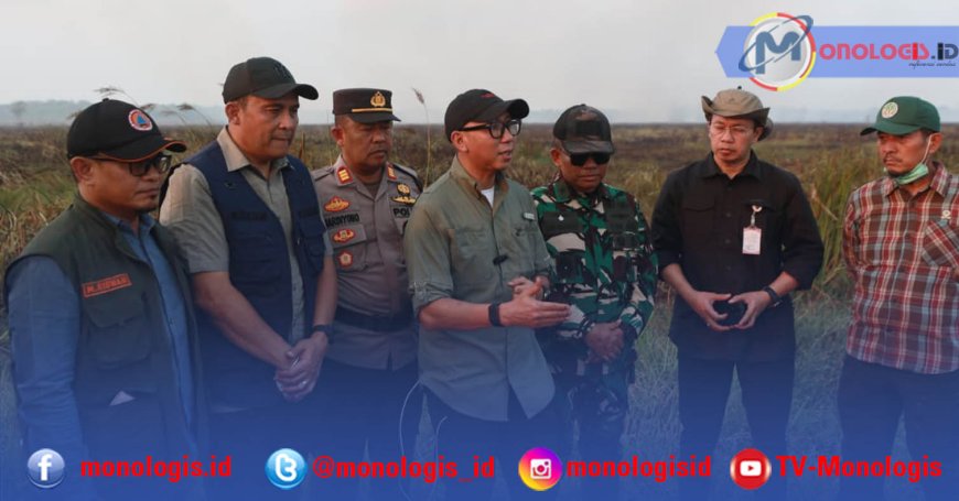Pantau Kebakaran TN Way Kambas,  Gubernur Mirza Pastikan Api Tak Meluas