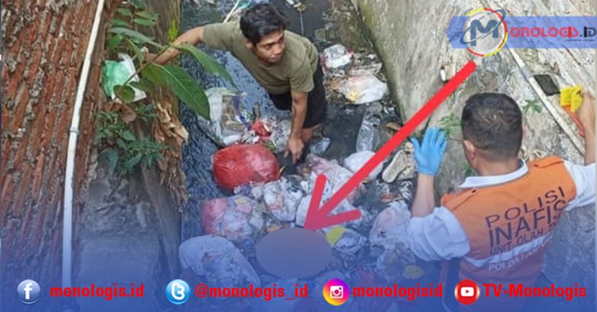 Jasad Bayi Laki-Laki Ditemukan di Aliran Sungai Bandar Lampung