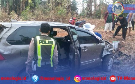 Kecelakaan di Lampura, Polisi Temukan Diduga Narkotika Dalam Mobil