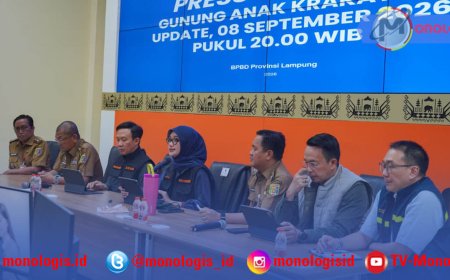 Erupsi Krakatau Naik, Sekolah Lampung Kembali Daring
