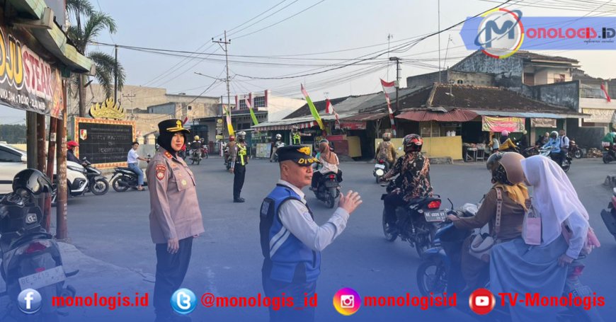 Kapolres Lampura Pantau Pengamanan Pagi