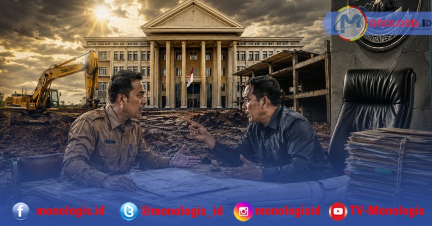 Proyek Kantor Kelurahan Pasar Krui Rp2 Miliar Mandek, OPD Ogah Akui Kesalahan