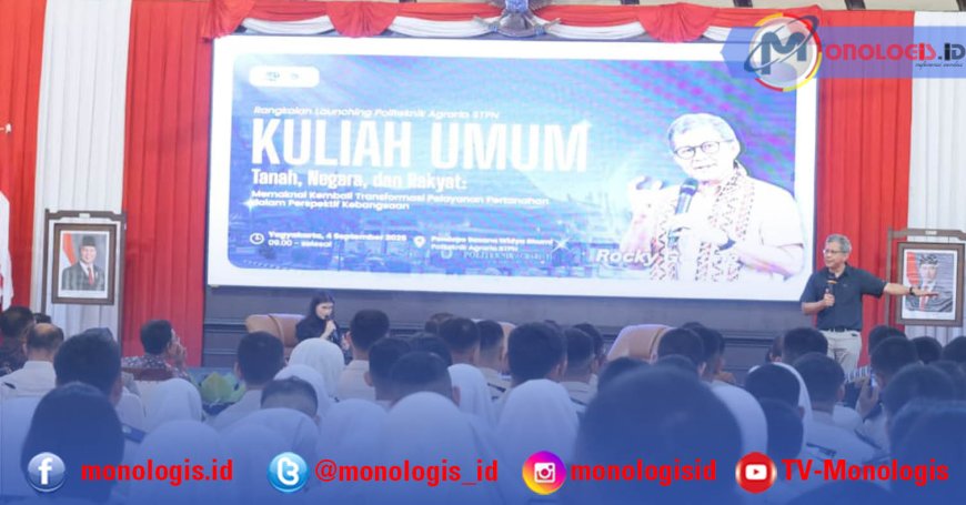 Rocky Gerung: Kita Tak Pernah Memiliki Tanah