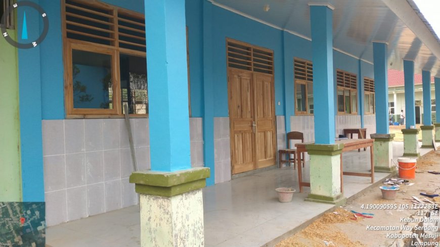Revitalisasi SMKN 1 Way Serdang Capai 80 Persen
