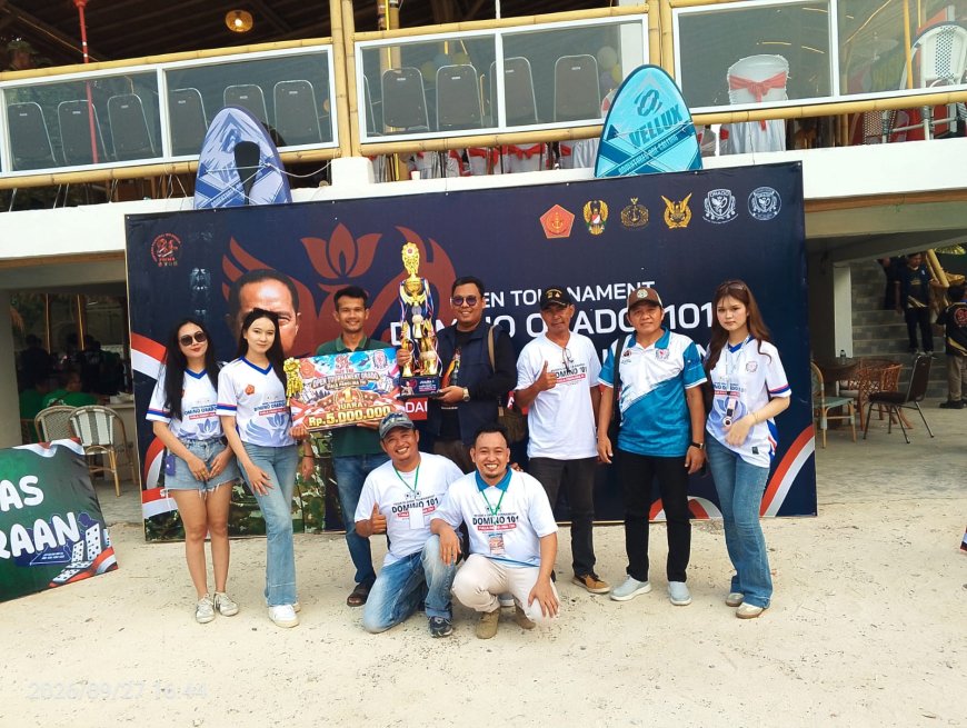 Tim Domino PWI Lampung Juara Pangdam Cup