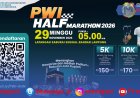 PWI Half Marathon Lampung Tebar Hadiah, Target 5.000 Pelari