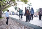 Eva Dwiana Tinjau Perbaikan Jalan dan Trotoar