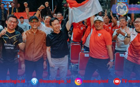 Warga Lampung Rayakan Indonesia Juara FIFA ASEAN Cup 2026