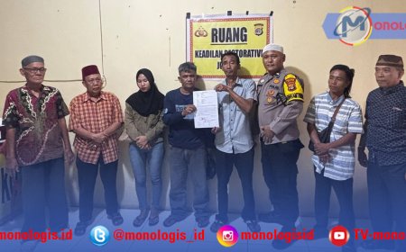 Kades Sri Agung Fasilitasi Perdamaian Lewat Restorative Justice