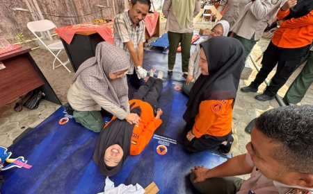 BPBD Bandar Lampung Latih Personel Pertolongan Pertama
