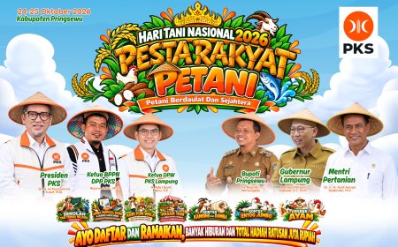 Presiden PKS Hadiri Pesta Rakyat Petani di Pringsewu