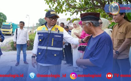 Mirza Tinjau Jalan Way Rarem dan Program Bedah Rumah di Lampung Utara