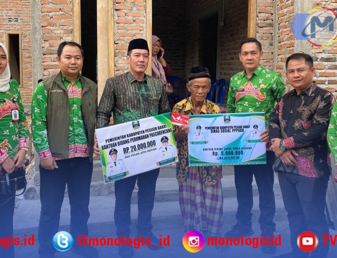 Pemkab Pesibar Salurkan Bantuan untuk Korban Kebakaran