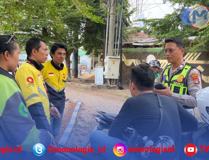 Satlantas Polres Lampung Utara Ajak Ojol Jaga Kamtibmas