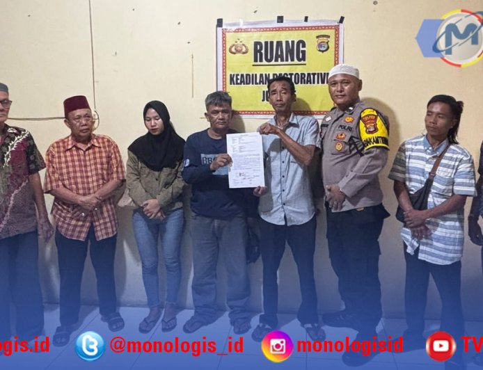 Kades Sri Agung Fasilitasi Perdamaian Lewat Restorative Justice