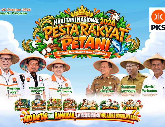 Presiden PKS Hadiri Pesta Rakyat Petani di Pringsewu