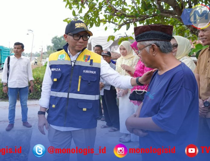 Mirza Tinjau Jalan Way Rarem dan Program Bedah Rumah di Lampung Utara