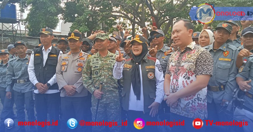 Ribuan Satlinmas Bandar Lampung Ikuti Kemah Bhakti