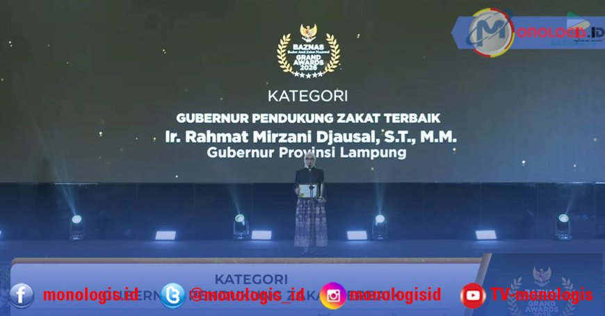 Gubernur Lampung Raih Penghargaan BAZNAS 2026