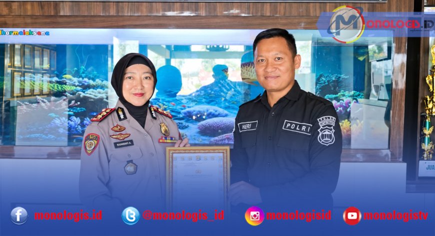 Personel Humas Polres Lampung Utara Amankan Pencuri Alfamart