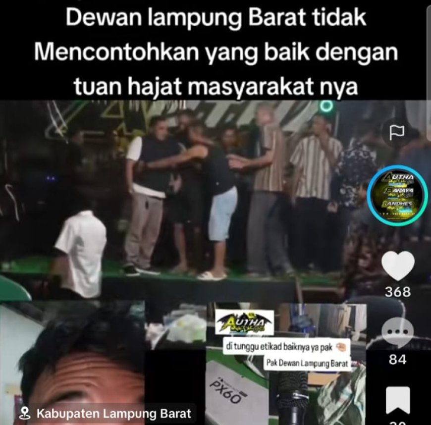 Video Aksi Pemukulan Diduga Oknum Anggota DPRD Lambar Viral