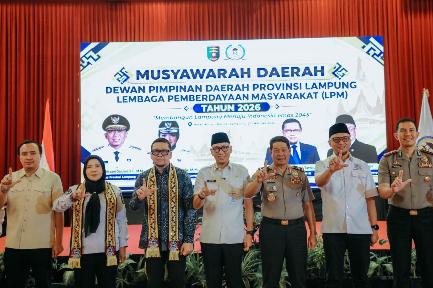 Gubernur Lampung Ajak LPM Perkuat Ekonomi Desa