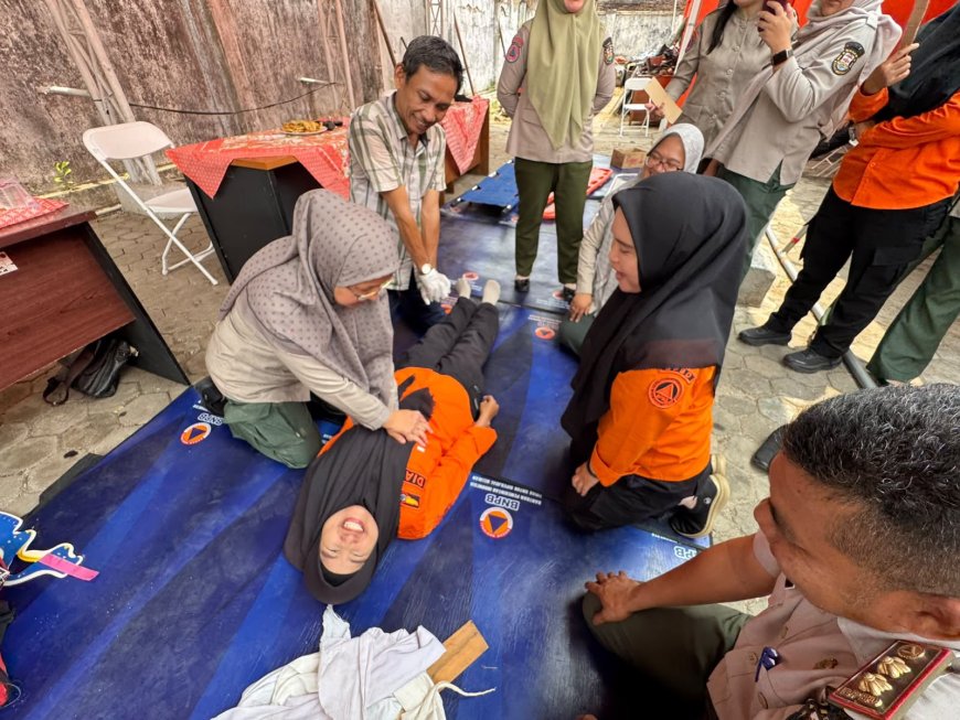 BPBD Bandar Lampung Latih Personel Pertolongan Pertama