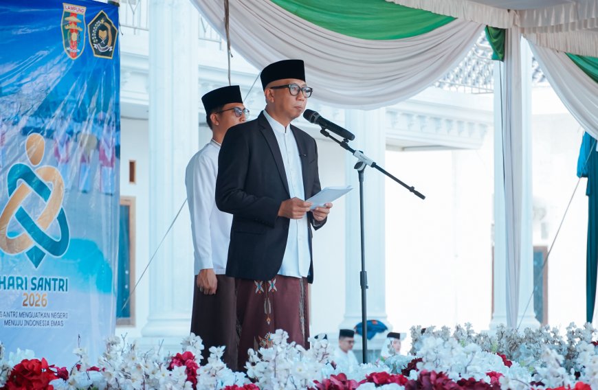 Mirza Pimpin Peringatan Hari Santri di Lampung