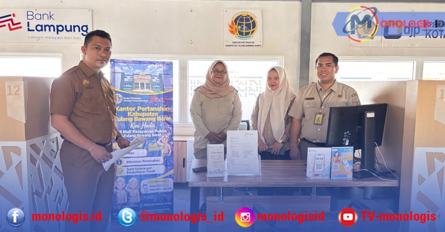 Permudah Layanan Warga, Kantor Pertanahan Tubaba Buka Loket di MPP