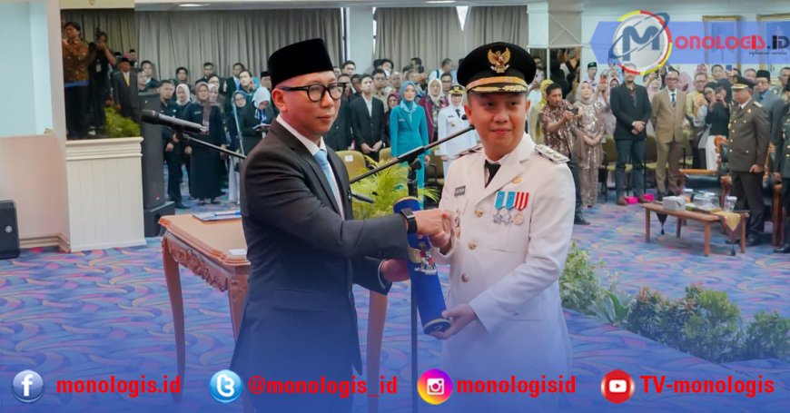 Lantik Galang Putra Rahman, Gubernur Mirza Tekankan Kekompakan Pimpinan Way Kanan